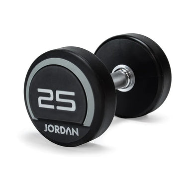 Jordan fitness urethane dumbbell set in grey, 25kg dumbbell