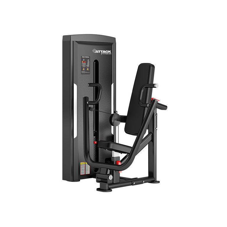 Attack fitness chest press machine with seat and pull bar