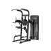 Attack fitness chin dip gym machine in black with clear workout instructions