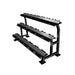 Gym Gear 10 pair 3 tier storage with less width than 2 tier racks