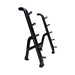 Gym Gear barbell rack, side view, empty