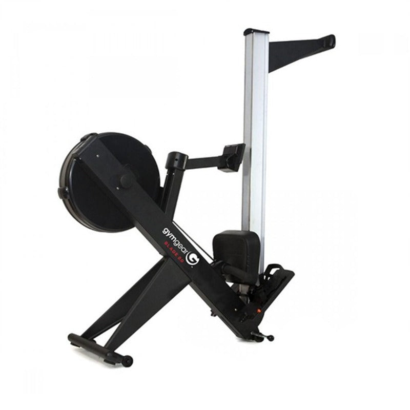 Gym Gear blade 2.0 rowing machine half folded for storage of the rowing machine