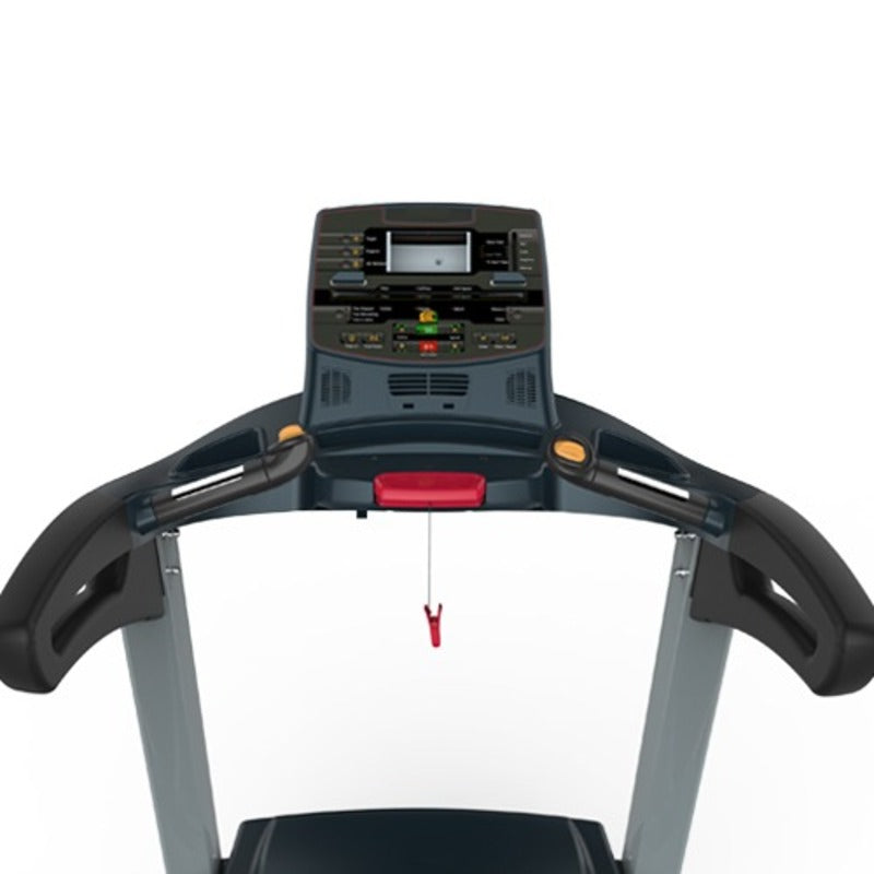Gym Gear encore treadmill screen view with rails