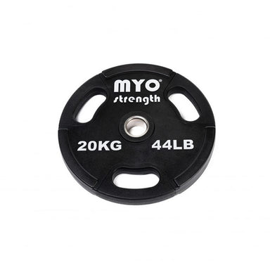 Myo-strength-olympic-20kg-Urethane-Disc in black