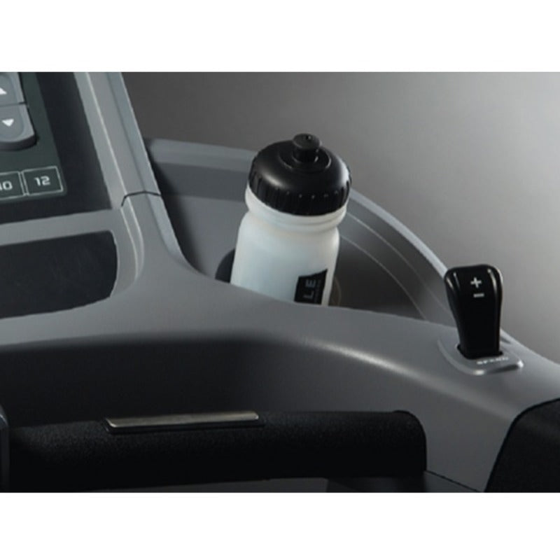 gym gear treadmill with bottle holder with bottle in
