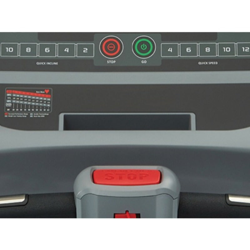 gym gear treadmill with screen and button stop
