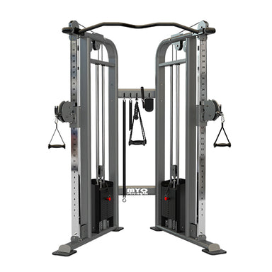 Myo strength dual adjustable pulley gym machine.