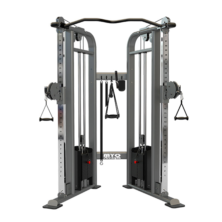 Myo strength dual adjustable pulley gym machine.
